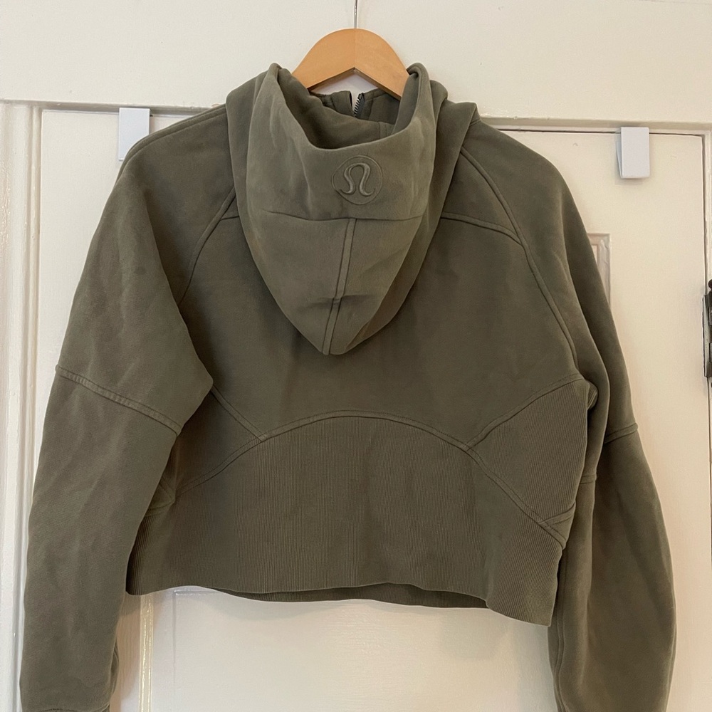 Lululemon Green Cropped Hoodie XS
